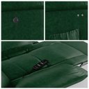 Ver imagem 5 de Poltrona do Papai Reclinável Melim Power Touch Massagem Pu Verde Musgo Fh1 - D'Rossi