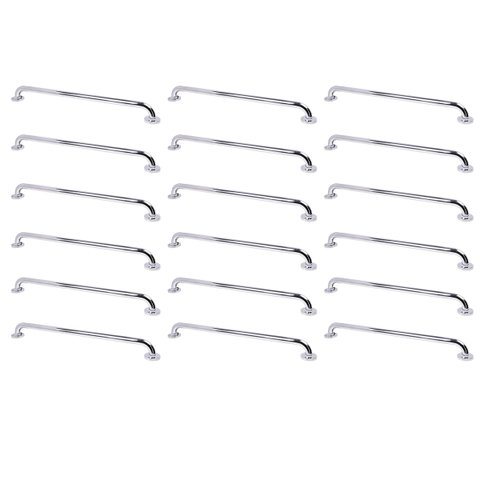 Alça de Apoio 70cm Barra Inox Kit 18 Unidades Idoso Deficiente Cadeirante Suporte Box Banheiro Corri