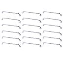 Ver imagem 1 de Alça de Apoio 70cm Barra Inox Kit 18 Unidades Idoso Deficiente Cadeirante Suporte Box Banheiro Corri
