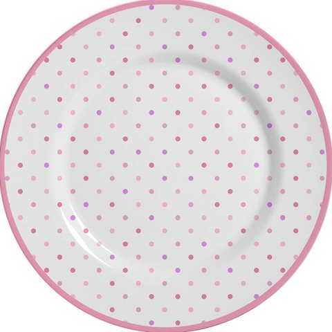 Jogo de Pratos Rasos 6 Peças Coelho Ammy Páscoa