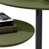 Conjunto Mesa Lateral em Mdf com Pé de Aço - Conjunto com 2 Mesas Verde - 7