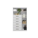 Ver mais imagens de Guarda Roupa 2 Peças (1guardaroupa+1cômoda) Qc143 Branco - Santos Andirá