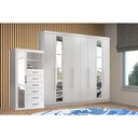 Ver imagem 1 de Guarda Roupa 2 Peças (1guardaroupa+1cômoda) Qc143 Branco - Santos Andirá