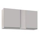 Ver imagem 5 de Armário Aéreo 100cm 2 Portas Indiana Branco - Lumil Móveis