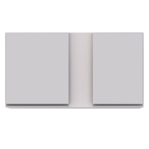 Armário Aéreo 100cm 2 Portas Indiana Branco - Lumil Móveis