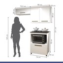 Ver imagem 4 de Cozinha Completa Paraty 4 Portas Mais Funcional Kaiki Móveis
