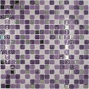 Ver imagem 1 de Pastilha de Vidro para Banheiro Cristal Mescla Roxa 30x30cm