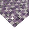 Pastilha de Vidro para Banheiro Cristal Mescla Roxa 30x30cm - 5