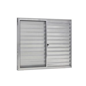 Veneziana 3 Folhas Aluminio Brilhante S/g 1,00x1,50