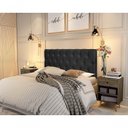 Ver imagem 2 de Cabeceira para Cama Box Paris Queen Suede Preto