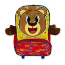 Ver imagem 1 de Mochila Infantil Escolar Ursinho Rodinha Amarela e Vermelha