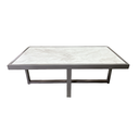 Ver imagem 1 de Mesa de Centro Retangular Paris Industrial Prata com Mdf