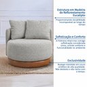 Ver imagem 4 de Conjunto 2 Poltronas Base Fixa e Estofada com Almofadas Decorativas Vilani Espresso Moveis