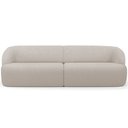 Ver imagem 3 de Sofá 4 Lugares Curvo Orgânico com 02 Poltronas Para Sala Living 280cm Barolo L06 Bouclê Bege - Lyam