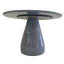 Ver mais imagens de Mesa de Jantar Cone Balonê Redonda 160 Cm Tampo Laca Cinza + Vidro Base Cinza