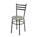 Ver imagem 2 de 6 Cadeiras Epoxi Preta para Cozinha Assento Floral:floral Orquídea