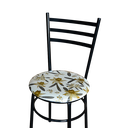 Ver imagem 5 de 6 Cadeiras Epoxi Preta para Cozinha Assento Floral:floral Orquídea