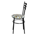 Ver imagem 4 de 6 Cadeiras Epoxi Preta para Cozinha Assento Floral:floral Orquídea