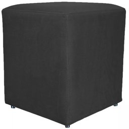 Puff Quadrado Cubo Banqueta Decorativo Utilize - Preto - 1