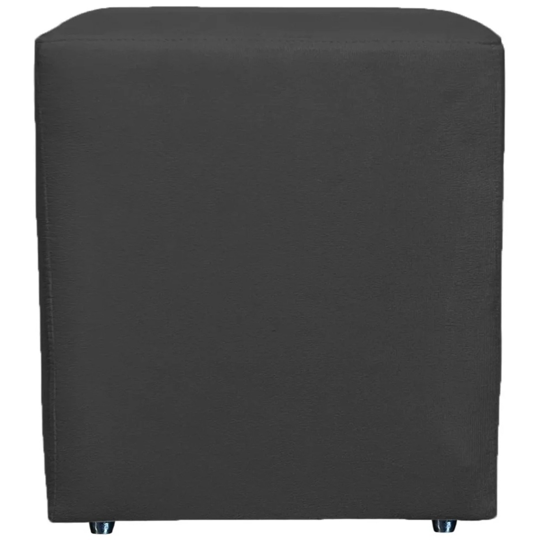 Puff Quadrado Cubo Banqueta Decorativo Utilize - Preto - 2