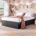 Ver imagem 3 de Cama Queen com Baú para Colchão 198x158cm Multimóveis Cr40128 Grafite