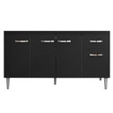 Ver imagem 1 de Balcão Cozinha Gabriela 3 Porta 150cm S-t Ajl Preto