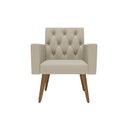 Ver imagem 4 de Design Exclusivo na Sala de Espera Poltrona Capitonê Corino Bege