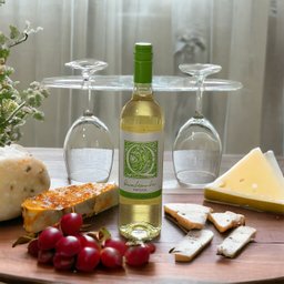 Porta Vinho com Suporte para 2 Taças em Acrílico - 2