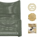 Ver imagem 3 de 2 Poltronas e Mesa Texas Alumínio Preto Corda Náutica Trama Verde