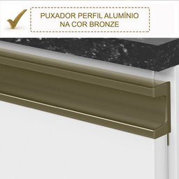 Cozinha Modulada 11 Peças Em MDF Kali Premium CJ18 Branco Nicioli - 5