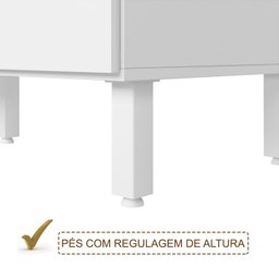 Cozinha Modulada 11 Peças Em MDF Kali Premium CJ18 Branco Nicioli - 9