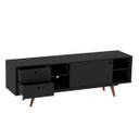 Ver imagem 4 de Rack Retro Tv 60 Polegadas 85 Preto Ac