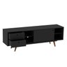 Rack Retro Tv 60 Polegadas 85 Preto Ac - 4