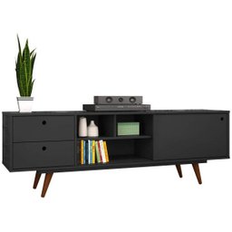 Rack Retro Tv 60 Polegadas 85 Preto Ac - 2