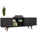 Ver imagem 2 de Rack Retro Tv 60 Polegadas 85 Preto Ac