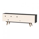 Ver imagem 6 de Rack Retro Tv 60 Polegadas 85 Preto Ac