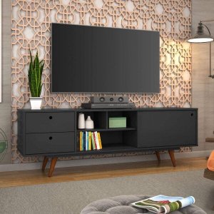 Rack Retro Tv 60 Polegadas 85 Preto Ac