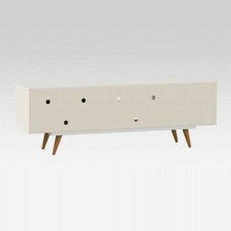 Rack Retro Tv 60 Polegadas 85 Branco Mdf/Mdp 162cm Olivar - 6