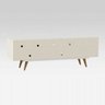 Rack Retro Tv 60 Polegadas 85 Branco Mdf/Mdp 162cm Olivar - 6