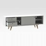 Rack Retro Tv 60 Polegadas 85 Branco Mdf/Mdp 162cm Olivar - 5