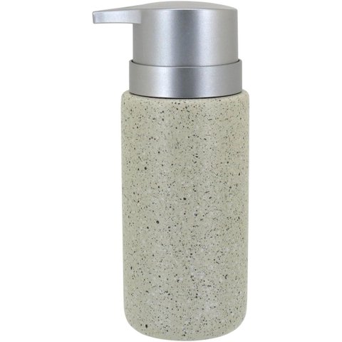 CLÁSSICO PORTA SABONETE LIQUIDO 16x8x6cm 260ml CERÂMICA BEGE