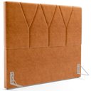 Ver imagem 2 de Cabeceira Cama Box Casal Casal 140 cm Aurora W01 Couríssimo Canela - Lyam Decor