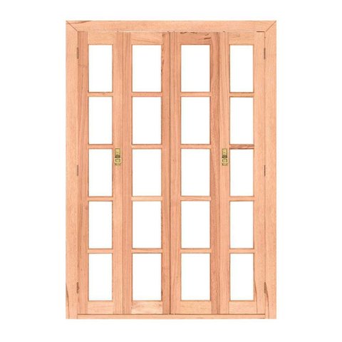 Kit Porta Madeira Cm Vidro Quadriculado Pe641 213x160x12cm