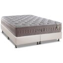 Ver imagem 1 de Cama Box Queen: Colchão Molas Ensacadas Anjos MasterPocket Richesse + Base CRC Courano White(