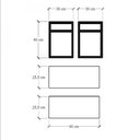 Ver imagem 3 de Prateleira industrial com dois niveis cor preto 40x30x60