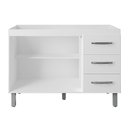 Ver imagem 4 de Balcao P/ Pia sem Tampo Bianca 120 Cm Branco Mobbs