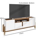 Ver imagem 3 de Rack para TV até 60 Polegadas 170cm Lizz Casa D