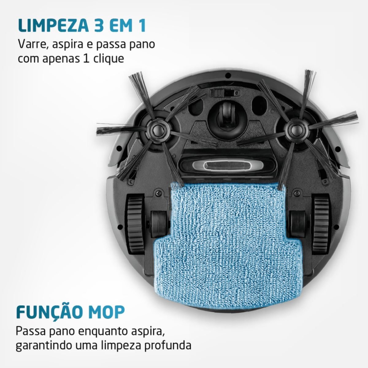 Robô Aspirador de Pó Mondial Pratic Clean Rb11 Cinza Bivolt - 5