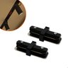 Conector Emenda Tipo Linear Reta Preta para Trilho Eletrificado - 1