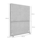 Ver imagem 3 de Cabeceira Encantador Cama Box Solteiro 100 Cm Estofada Revestida em Bouclé